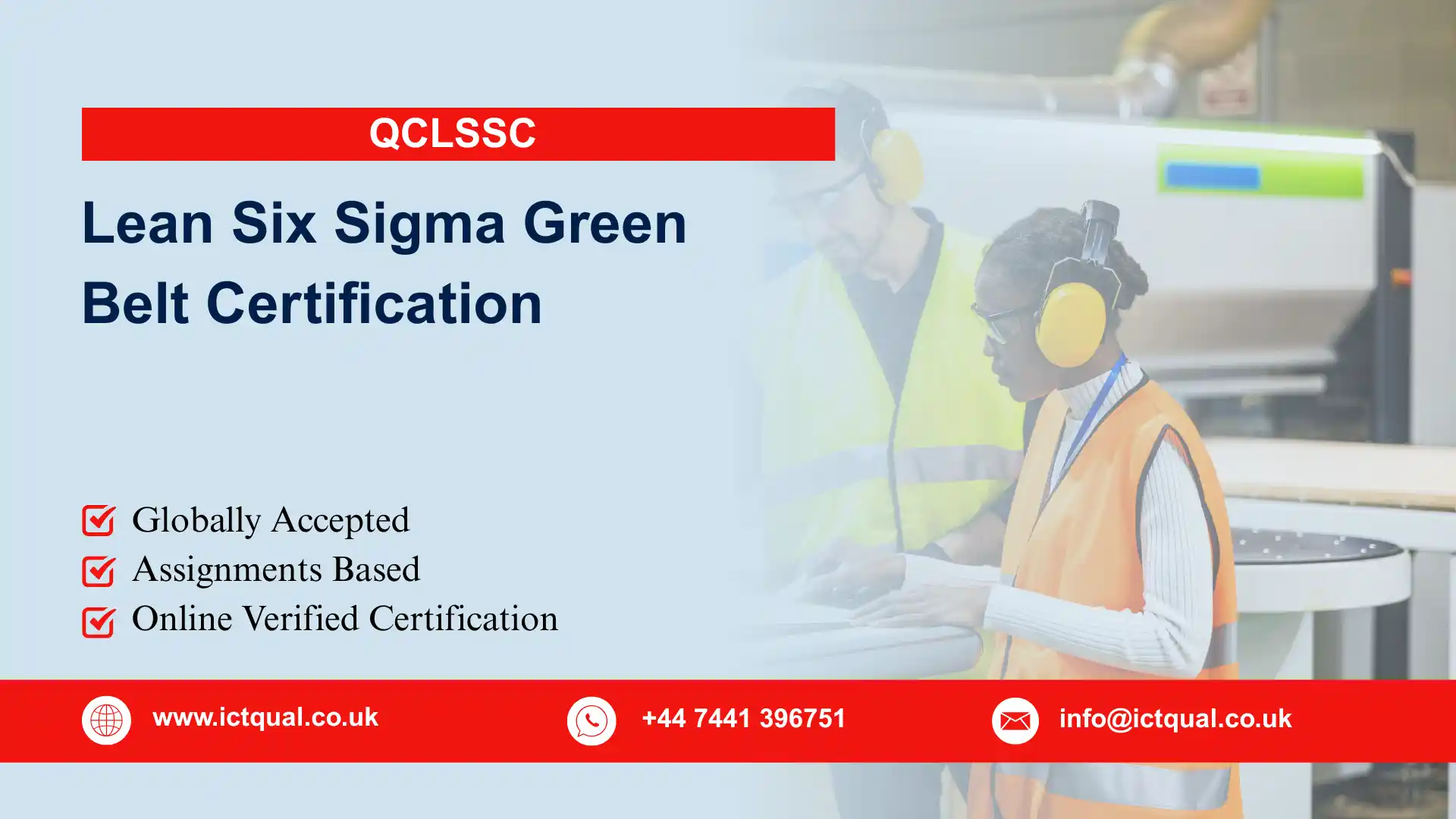 QCLSSC Lean Six Sigma Green Belt Certification
