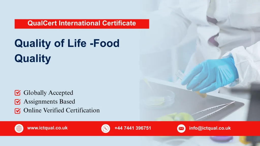 QualCert International Certificate in Quality of Life -Food Quality