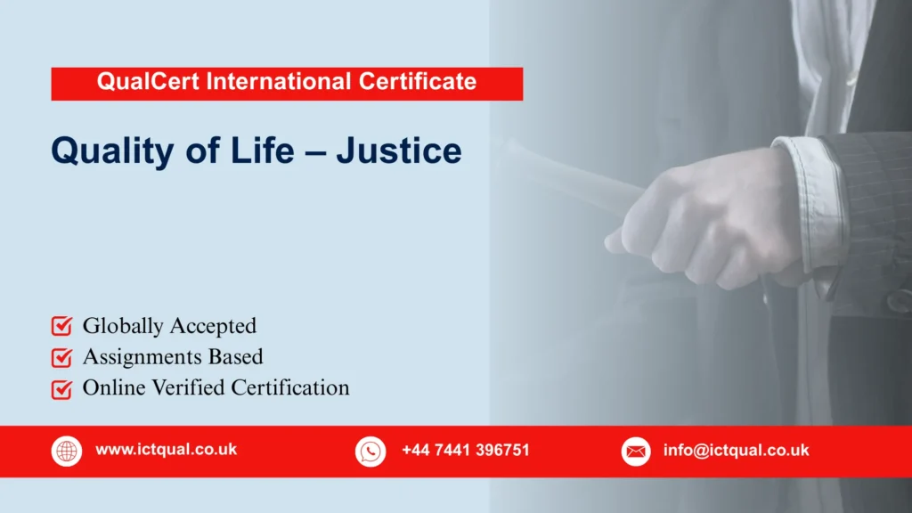 QualCert International Certificate in Quality of Life -Justice