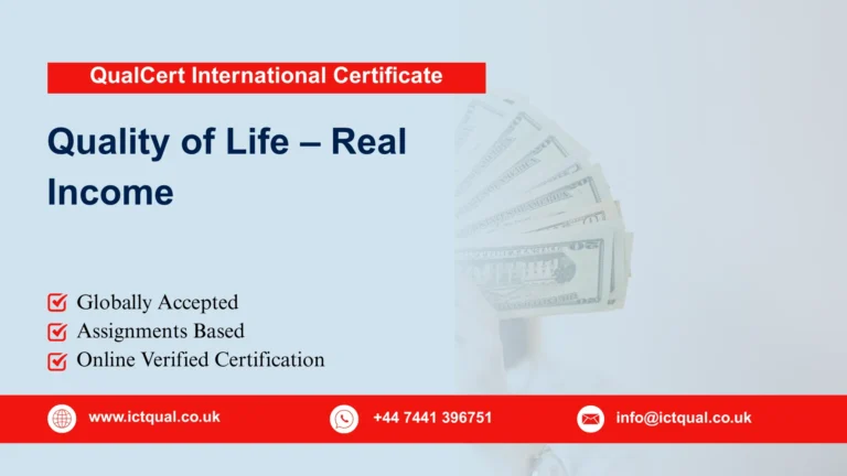 QualCert International Certificate in Quality of Life – Real Income