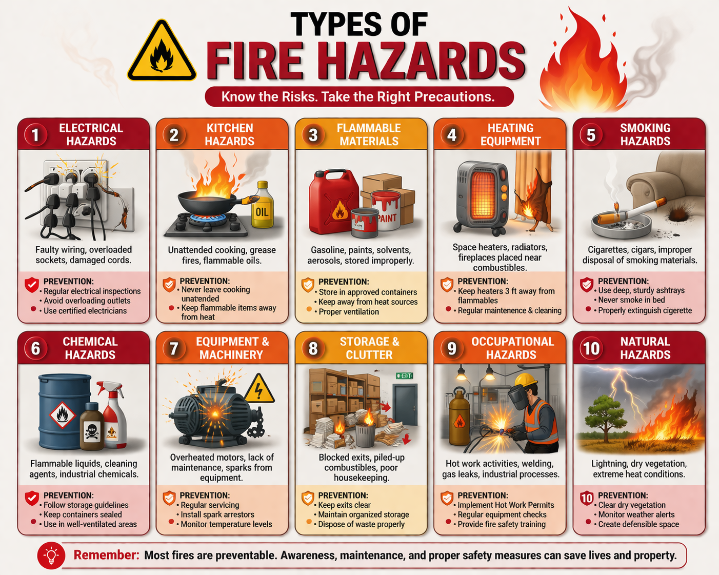 Top 10 Fire Safety Hazards You Must Know in 2026 - Inspire College of ...