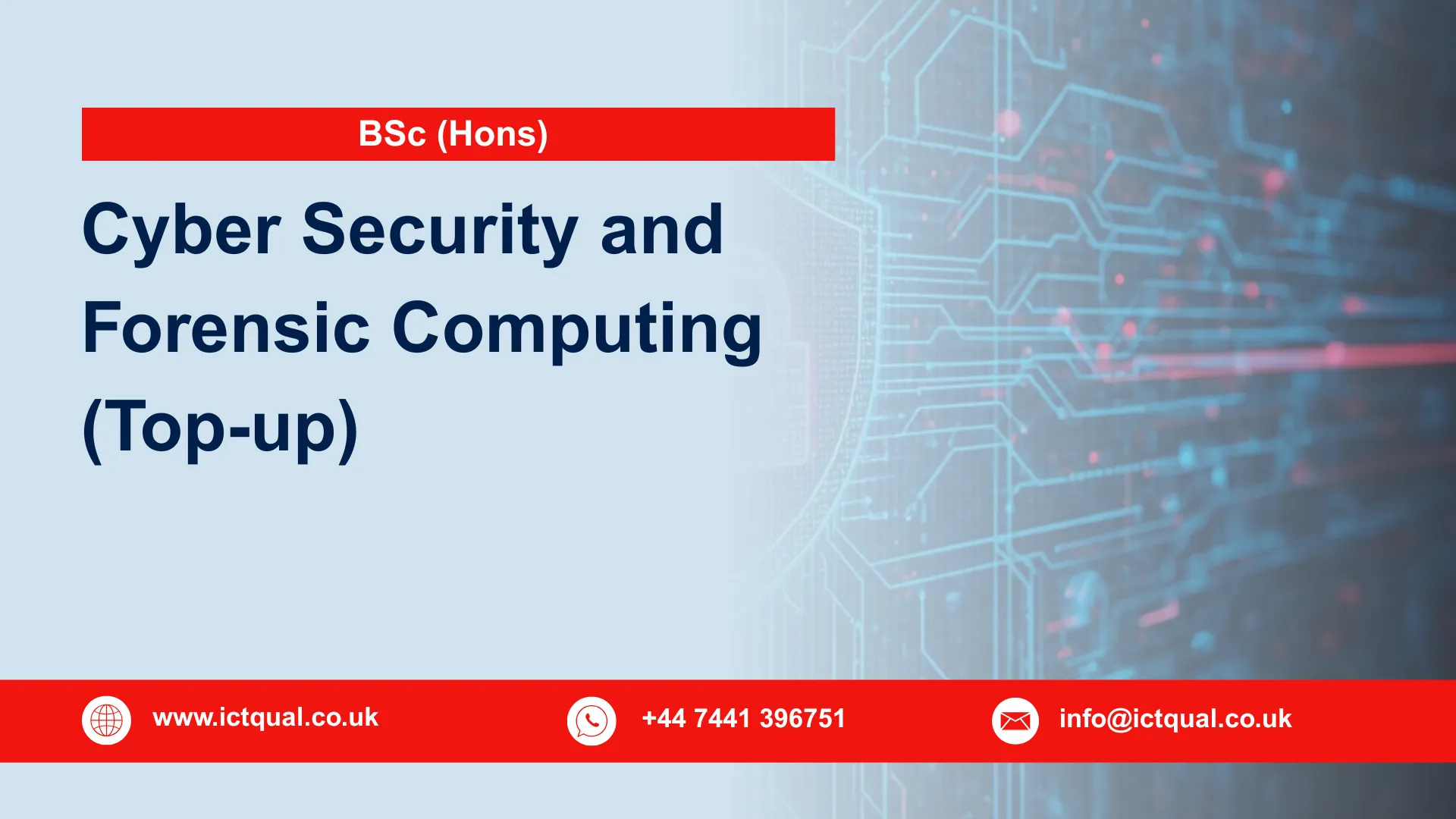BSc (Hons) Cyber Security and Forensic Computing (Top-up)