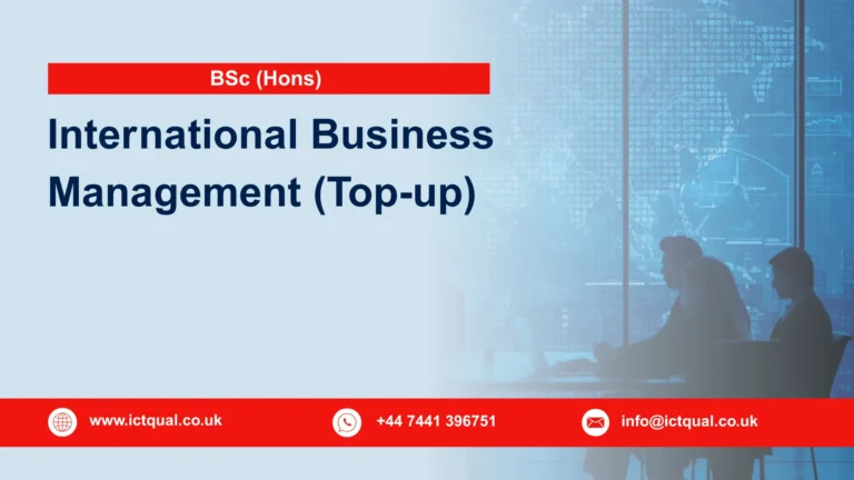 BSc (Hons) International Business Management (Top-up)
