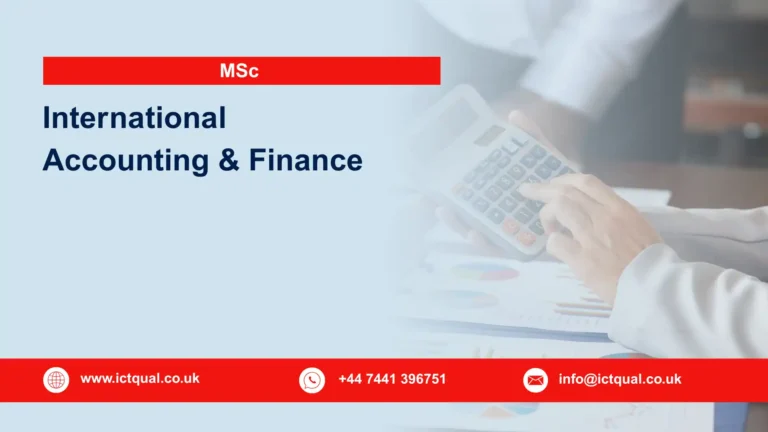 MSc International Accounting & Finance