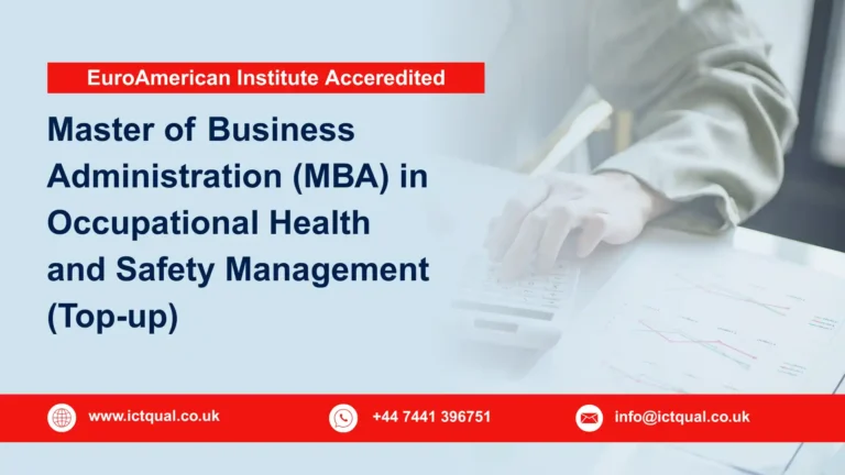 Master of Business Administration (MBA) in Occupational Health and Safety Management (Top-up)