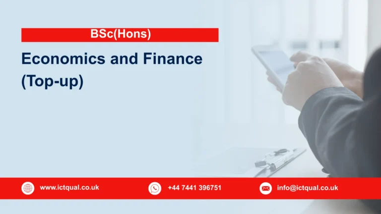 BSc (Hons) Economics and Finance (Top-up)