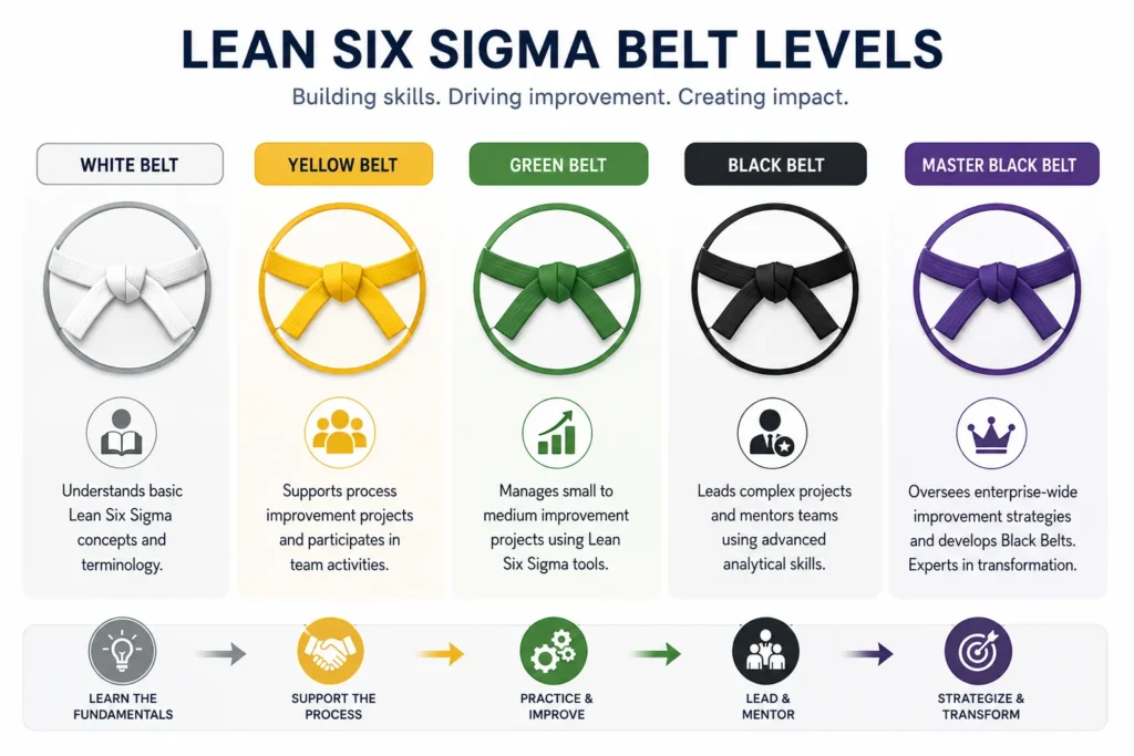Lean Six Sigma Belt Levels