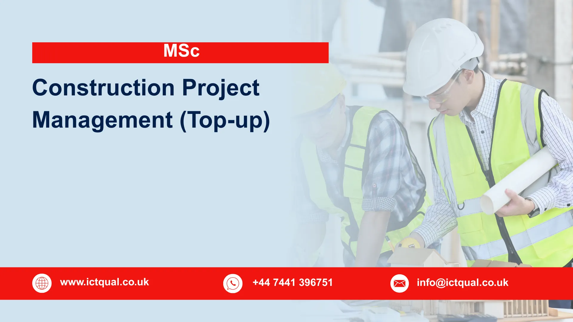MSc Construction Project Management (Top-up)