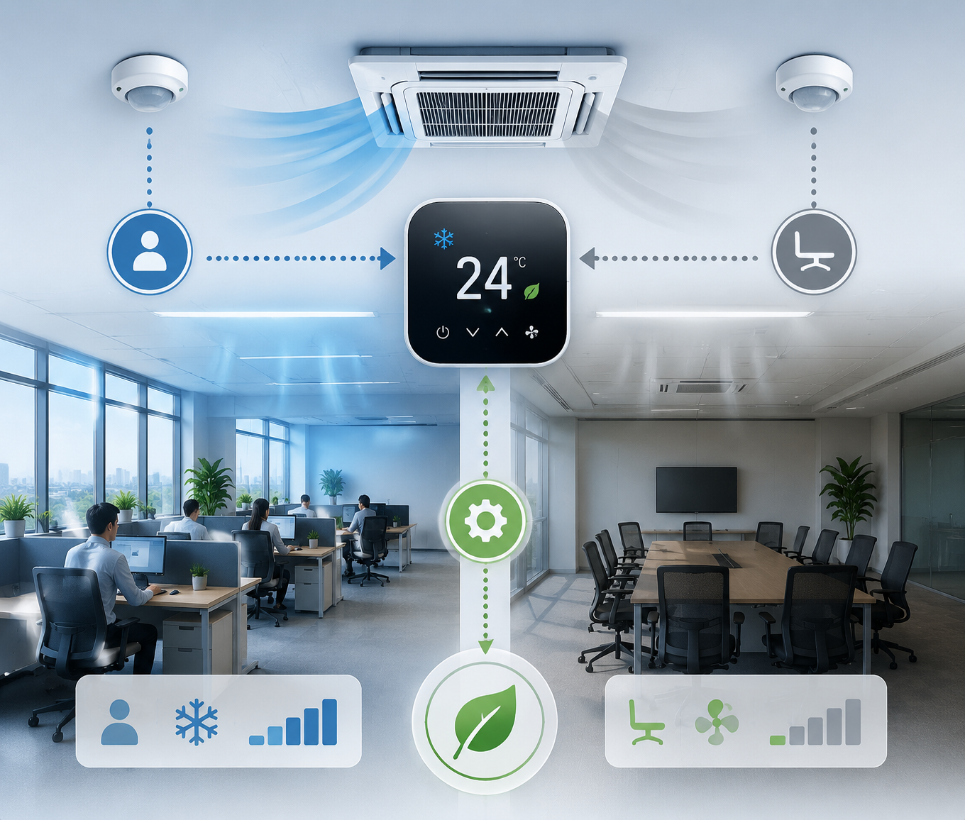 Lesson 1: Understanding the Fundamental Concepts, Principles, and Objectives of Energy Management Across Multiple Sectors 2 Smart office HVAC control system