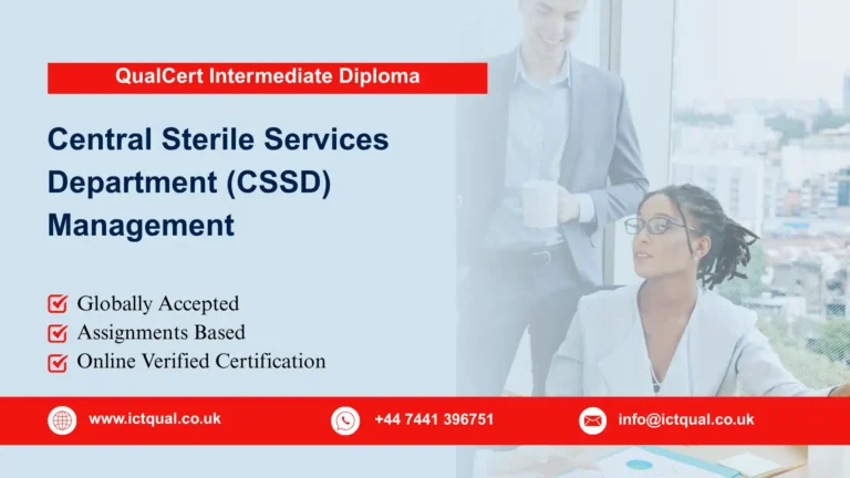 QualCert Intermediate Diploma in Central Sterile Services Department (CSSD) Management